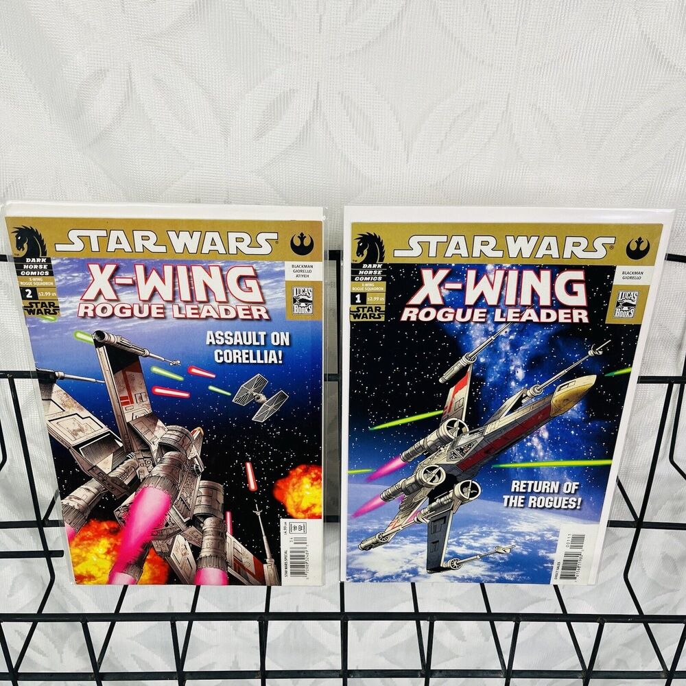 Star Wars X-Wing Rogue Leader 1 & NEWSTAND Variant #2 Lot (2005 Dark Horse)‎